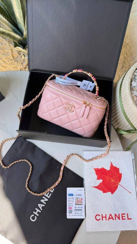 حقيبة Chanel زهري ماستر شامل العلبة