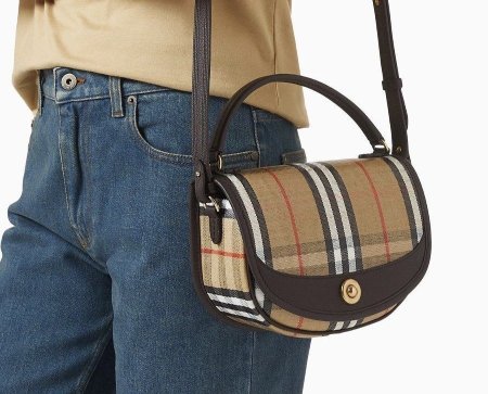 كروس Burberry Vintage Check Half-Moon Crossbody